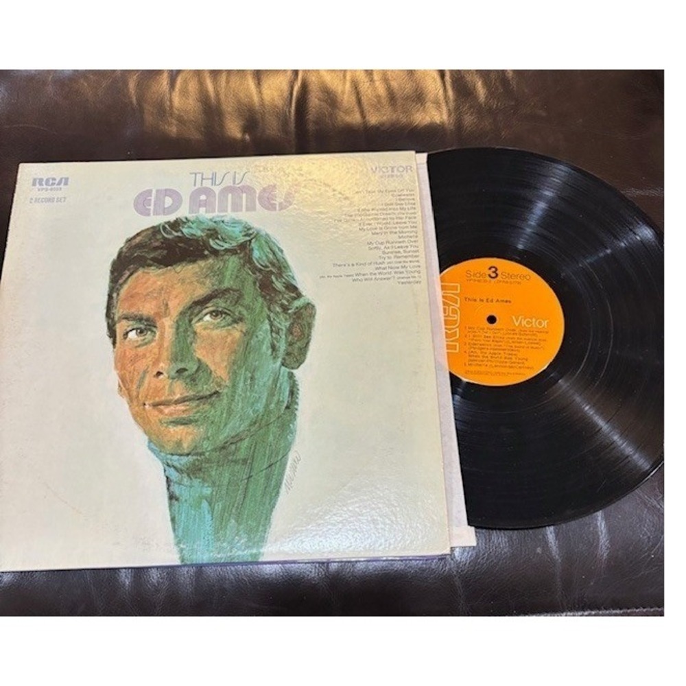 This is Ed Ames Vinyl Record 2 LP Set RCA Victor VPS-6023 Stereo Compilation